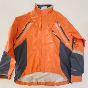 Men’s Orange Cyclite Hardshell Jacket Reflective (No LED) 2.5L Waterproof